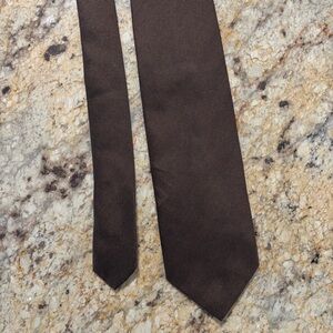 ERMENEGILDO ZEGNA Elegant Brown Silk Wide Tie Made in Italy